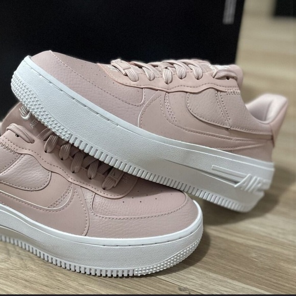 Nike Shoes - Nike Air Force A1 PLT.AF.ORM Blush Pink Platform Sneakers